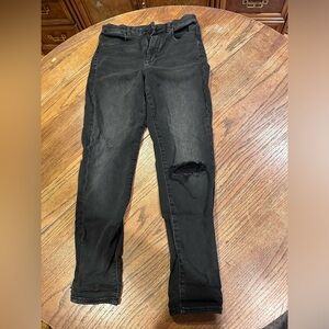 AE American Eagle Women Ripped Black Jeans